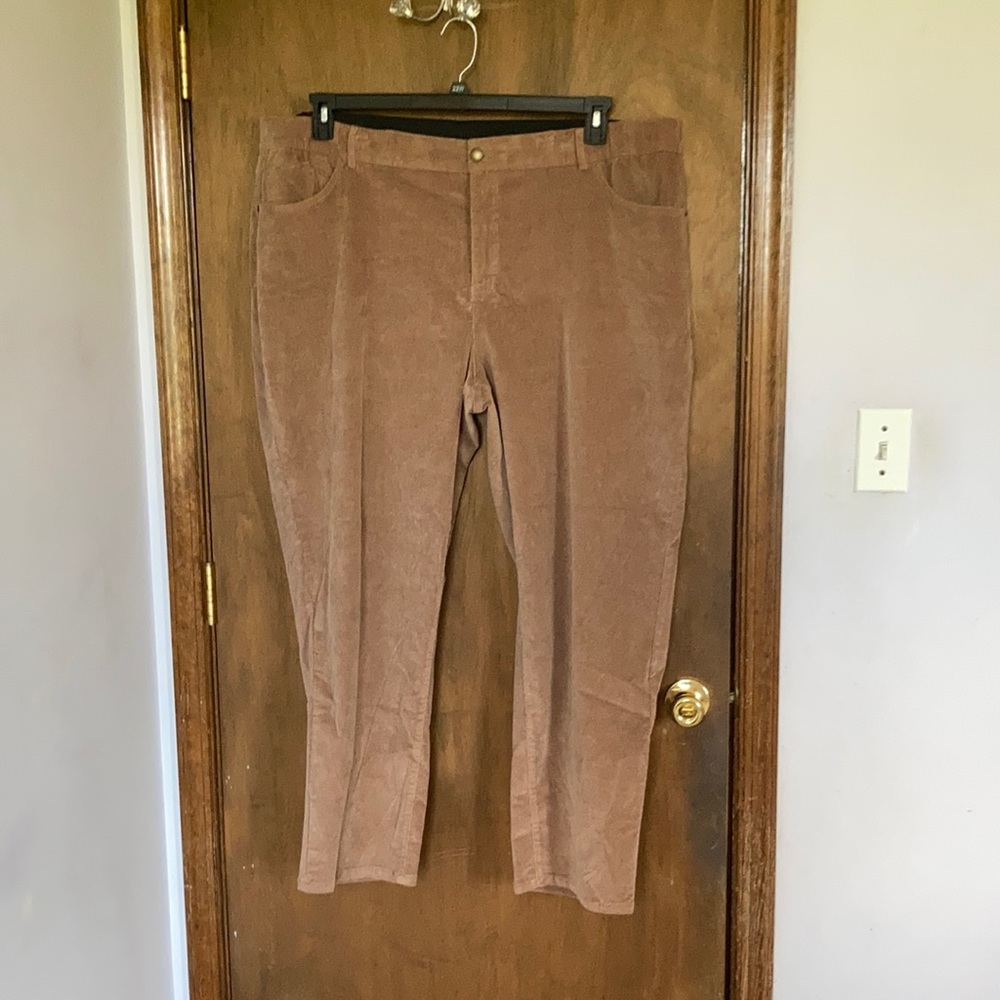 Skye’s the limit mushroom brown pant w stretch & elastic waist 24W - Picture 4 of 16